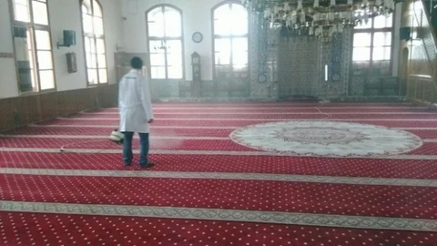 Orhan Cami Dezenfekte Edildi