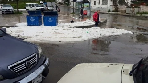 Bodrum'da Dolu Yağışı Etkili Oldu