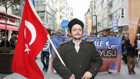 Samsun'da Mehterle Yürüyüş Düzenlendi