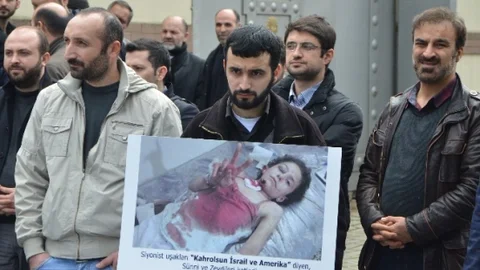 Suudi Arabistan Konsolosluğu Önünde Protesto