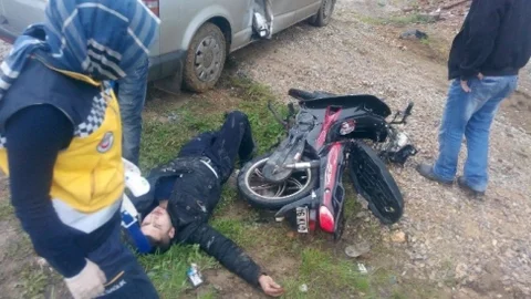 İnegöl'de Motosiklet Kazası
