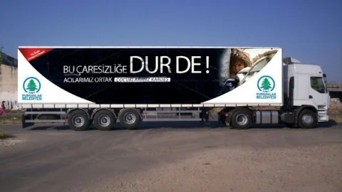 Pursaklar'dan Suriyelilere Yardım