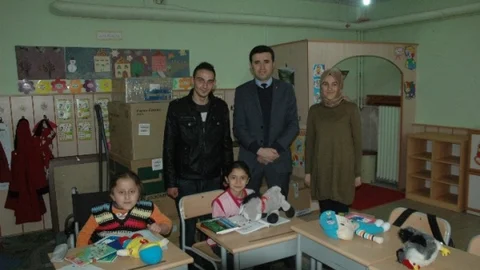 Küre'deki Öğrencilere Yardım Yapıldı