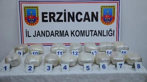 Erzincan'da Uyuşturucu Operasyonu
