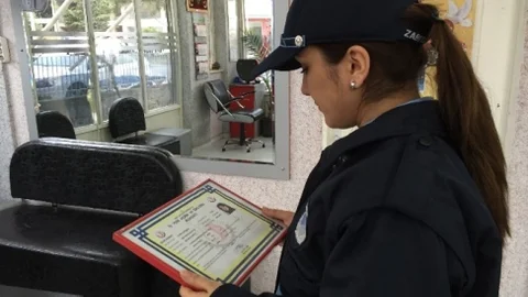 Uşak'ta Berber Denetimi Yapıldı