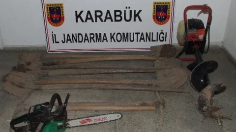 Karabük'te Kaçak Kazı Operasyonu
