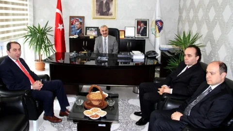 Çorum'da Rektör Alkan'dan Ziyaret