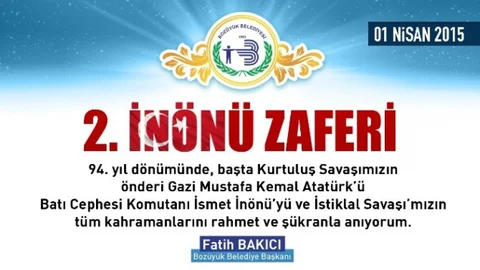 2. İnönü Zaferi'nin 94. Yılı Kutlandı