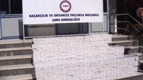 Osmaniye'de Kaçak Sigara Ele Geçirildi