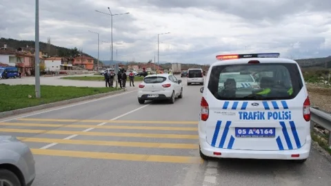 Amasya'da Başkanın Aracı Kazaya Karıştı