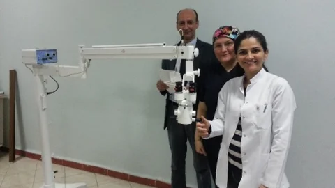 Biga Devlet Hastanesine Yeni Mikroskop Geldi