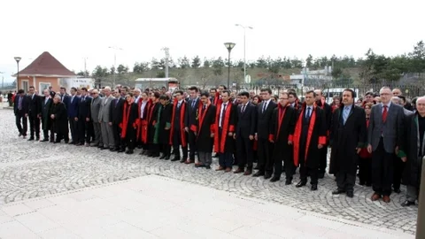 Kastamonu Adliyesi'nde Siyah Çelenk Töreni