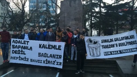 Trabzonspor Taraftarları Protesto Etti