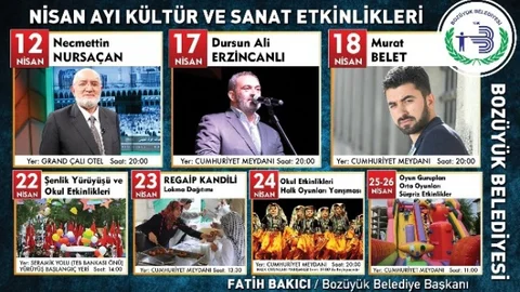 Bozüyük Nisan Kültür Sanat Etkinlikleri
