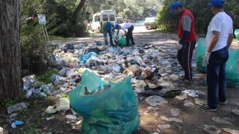 Fethiye'de Plaj Temizliği Yapıldı