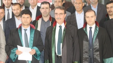 Mardin'de Avukatlar Eylem Yaptı