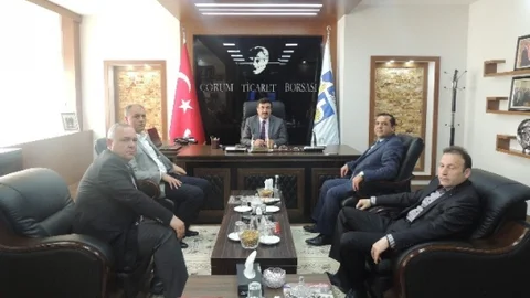 Ahmet Anak Ticaret Borsası'nı Ziyaret Etti