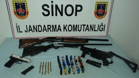 Sinop'ta Silah Operasyonu Yapıldı