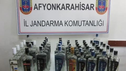 Afyonkarahisar'da Kaçak İçki Operasyonu
