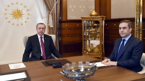 Cumhurbaşkanı Erdoğan Hakan Fidan'ı Kabul Etti
