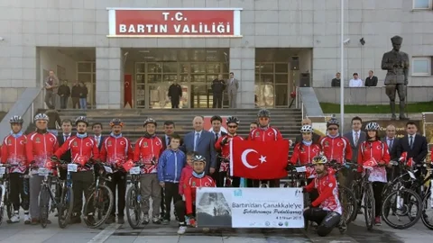 Çanakkale Bisiklet Turu İçin Uğurlama Töreni