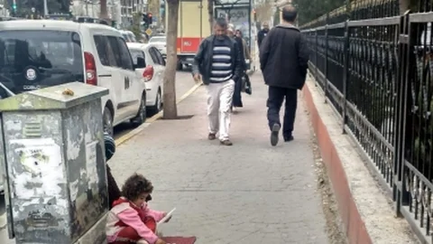 Adıyaman'da Dilenme Olayı