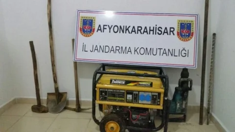 Afyonkarahisar'da Define Operasyonu