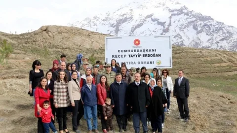 Hakkari'de Fidan Dikimi Yapıldı