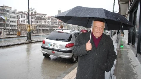 Amasya'da Kar Yağışı Başladı