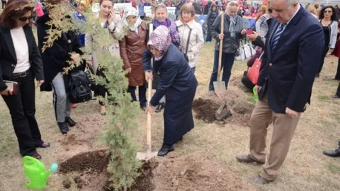 Yeşil Aksaray İçin Fidanlar Dikildi