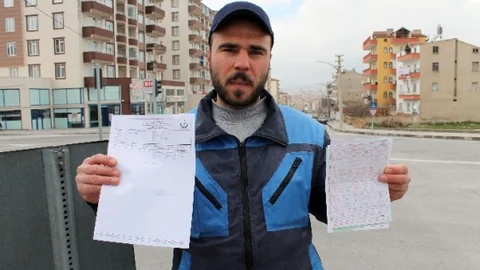 Niğde'de Ehliyeti El Konulan Sürücü Mücadele Veriyor