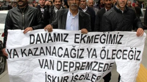 İş-Kur Elemanlarından Van'da Eylem