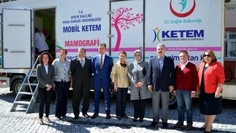 Söke’de Mobil KETEM Aracına İlgi