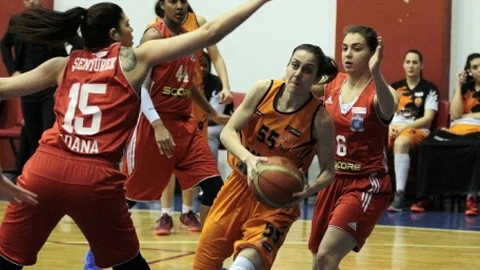 Samsun'da Kadınlar Basketbol Maçı