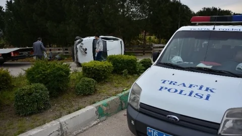 Bursa'da Takla Attı, Yaralanmadı