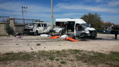 Konya'da Minibüs Kazası