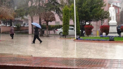 Tekirdağ Sağanak Yağmura Yenik Düştü