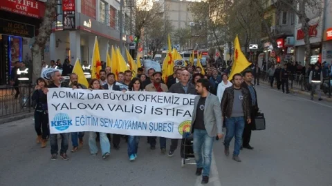 Adıyaman'da Halil Serkan Öz İçin Yürüyüş Düzenlendi