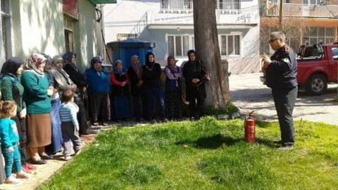 Denizli'de Yangın Eğitimi Verildi