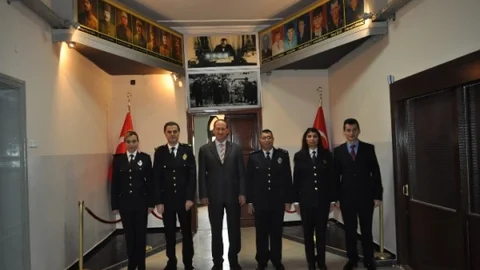 Demirci Emniyeti'nden Kaymakam'a Ziyaret