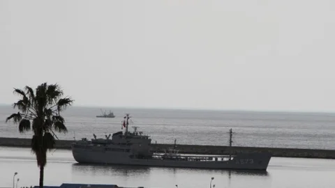 Samsun'da Savaş Gemisi Tatbikatı