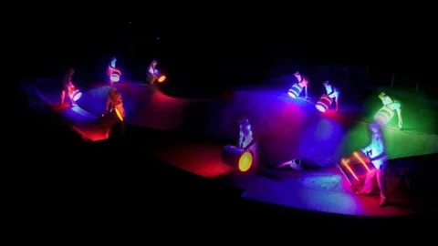 Ankara'da Işıklı Davul Gösterisi