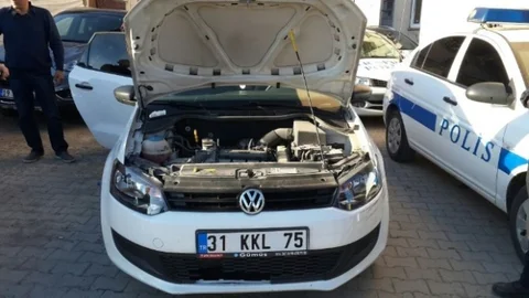 Pasinler'de Çalıntı Araç Tespit Edildi