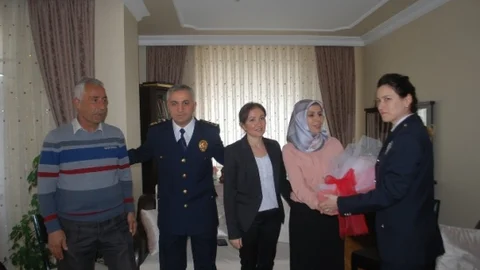 Çerkezköy Emniyeti Şehit Ailesini Ziyaret Etti
