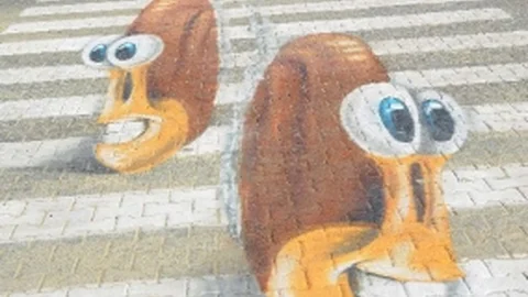 İzmir'de 3 Boyutlu Yaya Geçidi Uygulaması