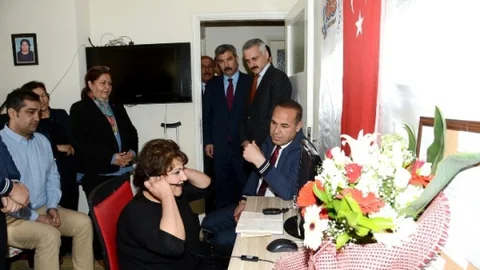 Adana'da Engelli Çalışan Destekleniyor