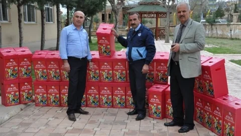 Dargeçit'te Atık Pil Kutuları Dağıtıldı