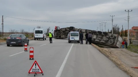 Konya'da Trafik Kazası Yaşandı