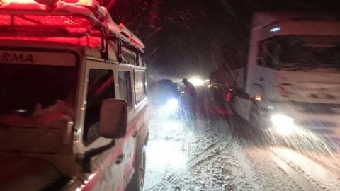 Afyonkarahisar'da Kar Yağışı Sorun Yarattı