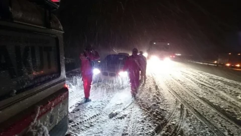Afyonkarahisar'da Kar Yağışı Etkili Oldu